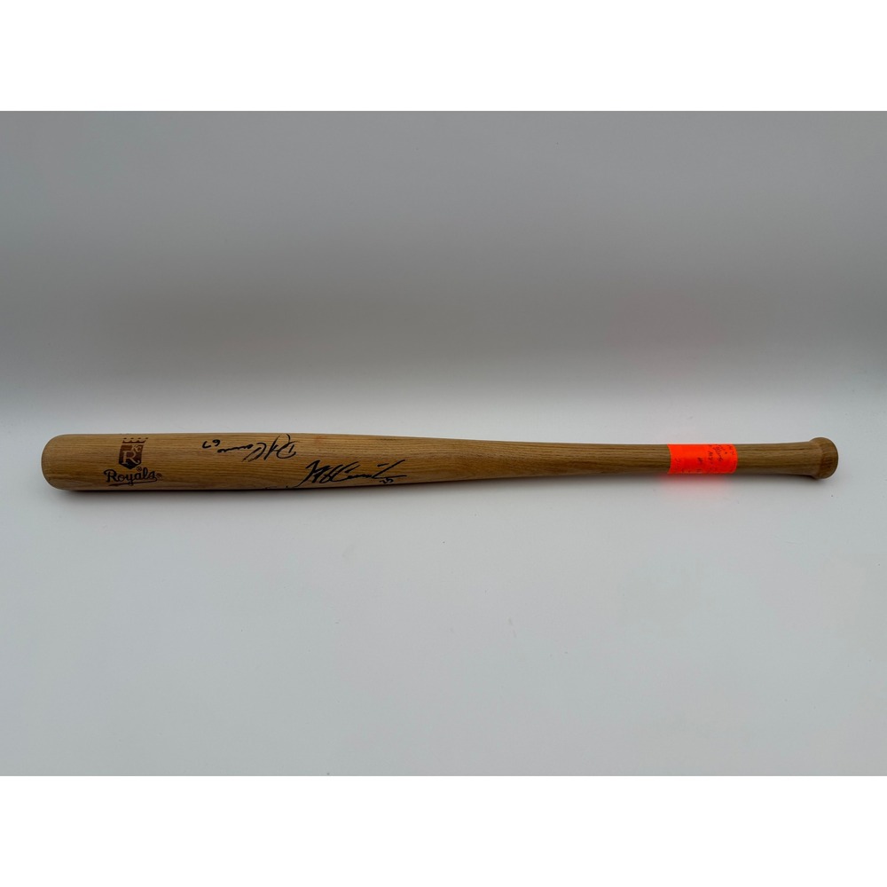 Kansas City Royals Mini Baseball Bat Signed by 8 Players Wood Souvenir N3340
